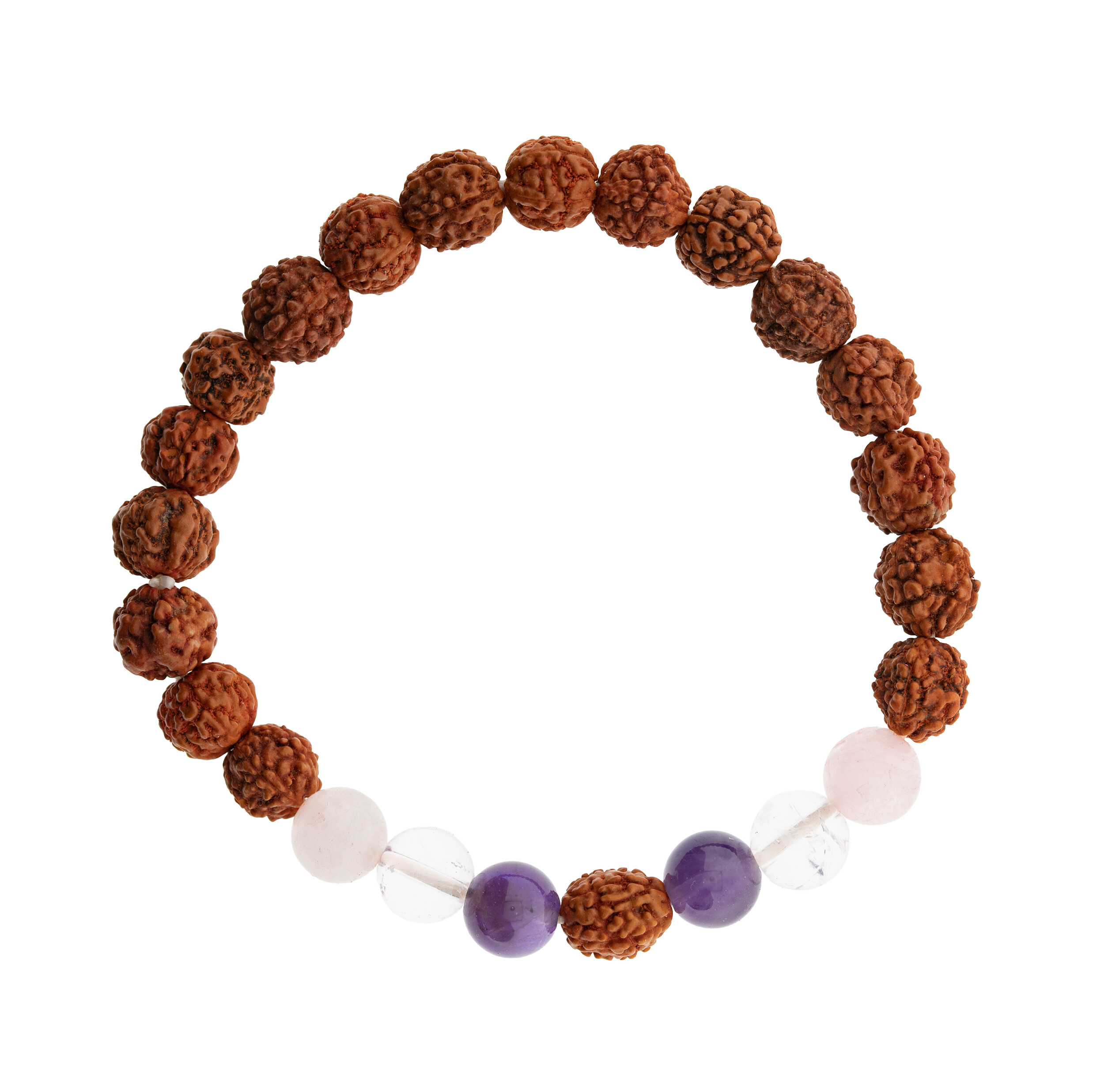 Rudraksha Armband mit Edelsteinen