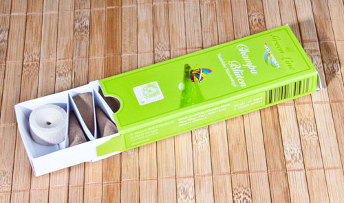 Champa-Blüten Räucherkegel - Green Line 16 g