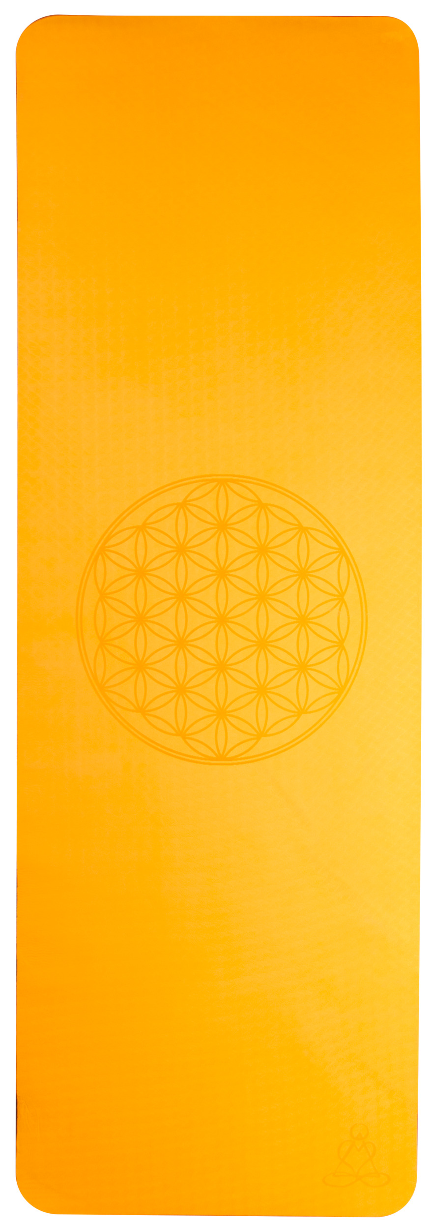 Yogamatte TPE ecofriendly - orange/grau