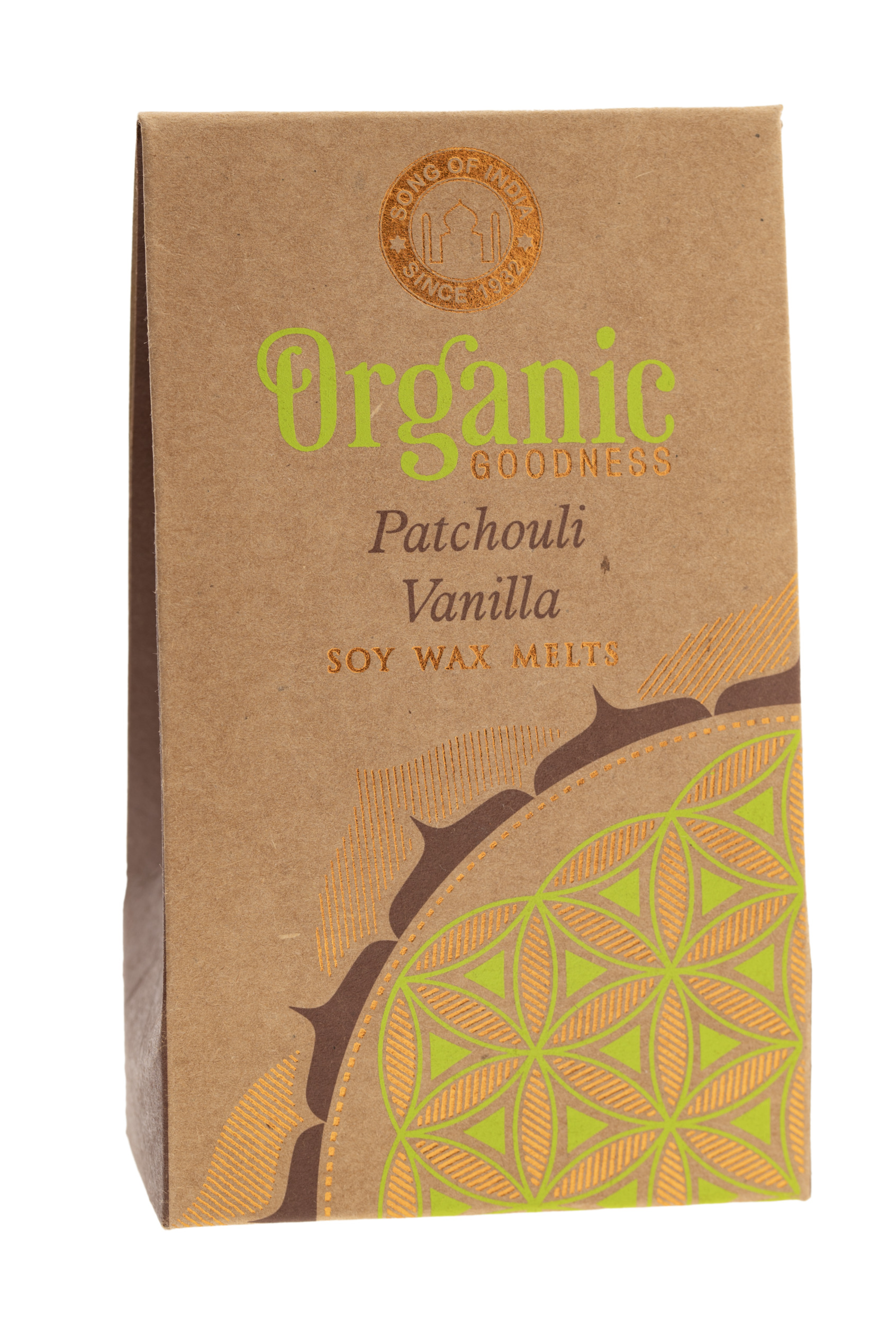 Patchouli und Vanille Wachs Blume des Lebens