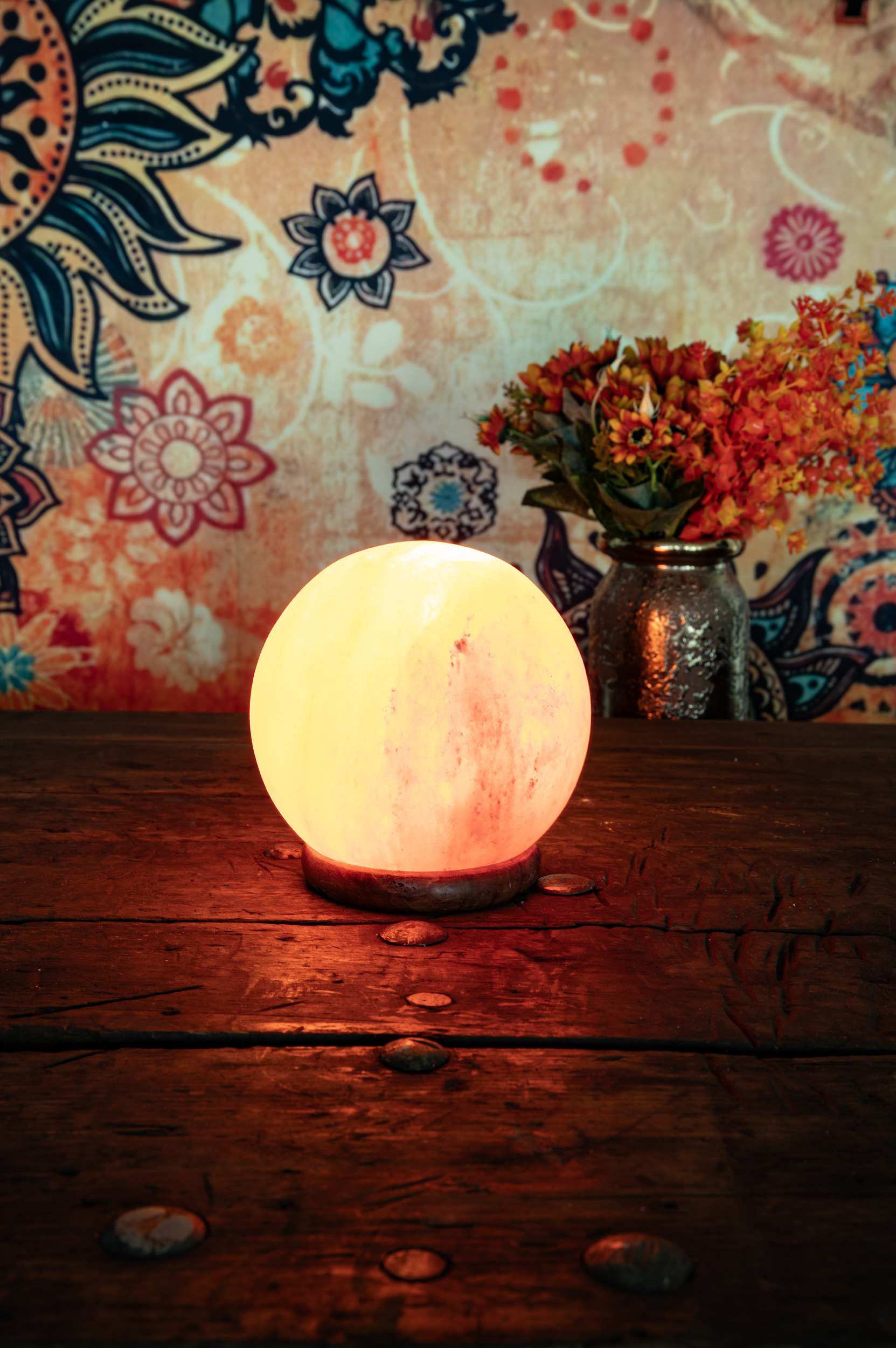 Salzkristalllampe Kugel
