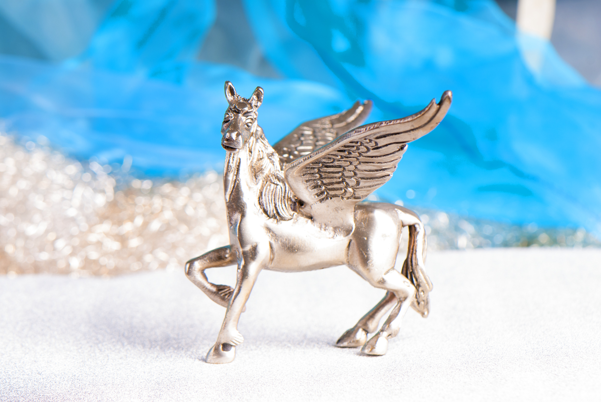 Pegasus, versilbert