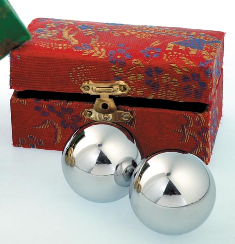 Klangkugeln silberfarben 40mm