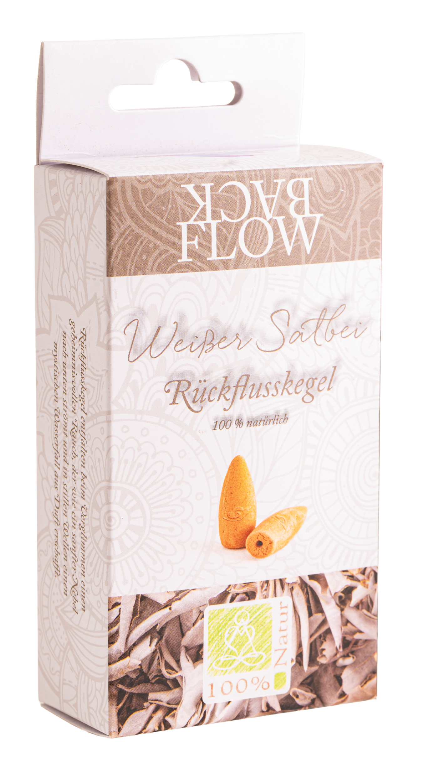 Backflow Kegel Weißer Salbei