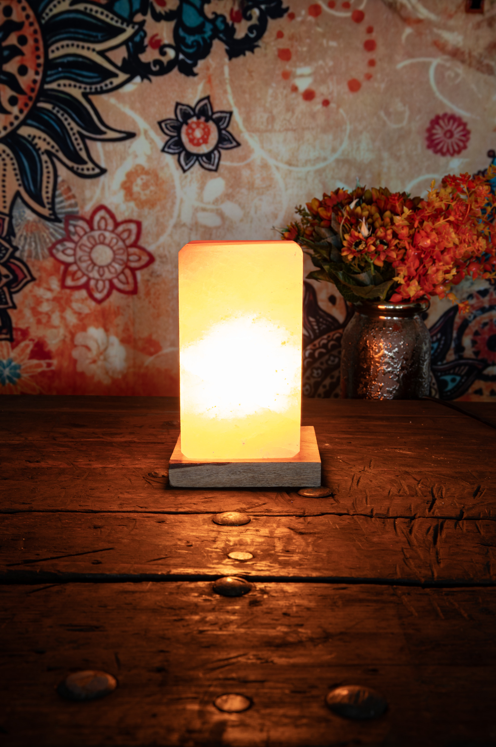Salzkristalllampe Quader