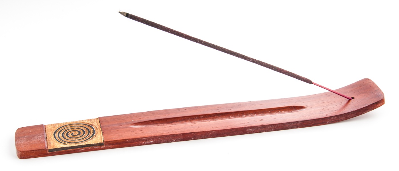 Spirale - Halter aus rotem Holz