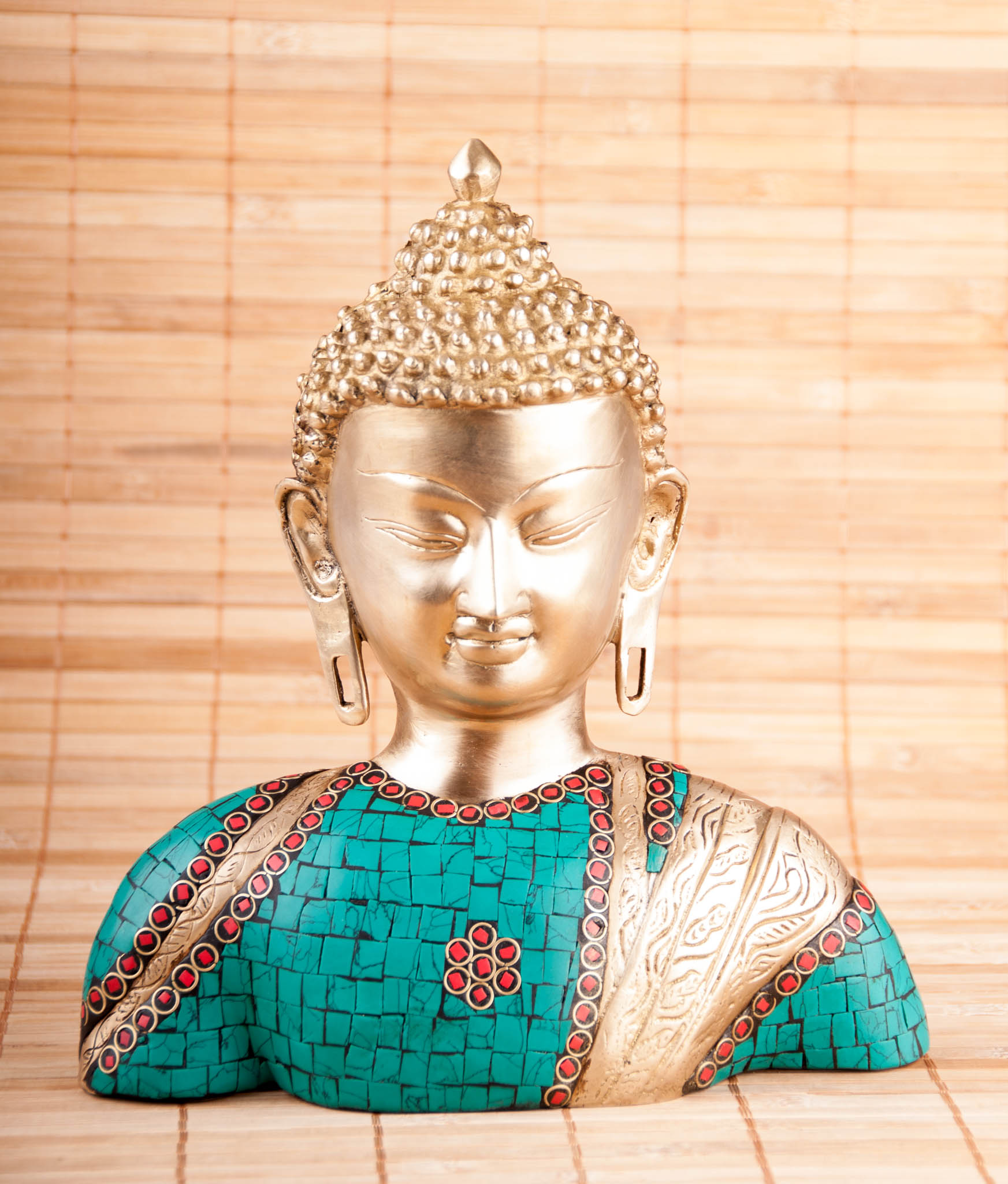 Buddha Büste aus Messing **SALE**