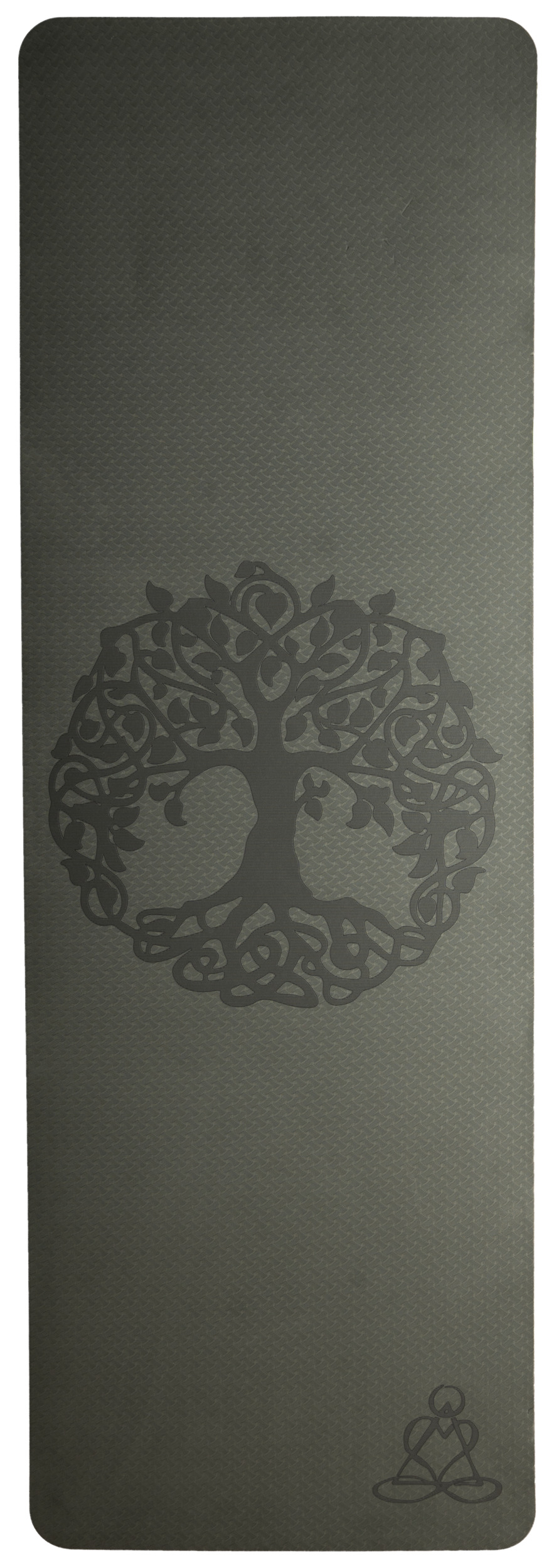 Yogamatte TPE ecofriendly - dunkelgrün/ hellgrün
