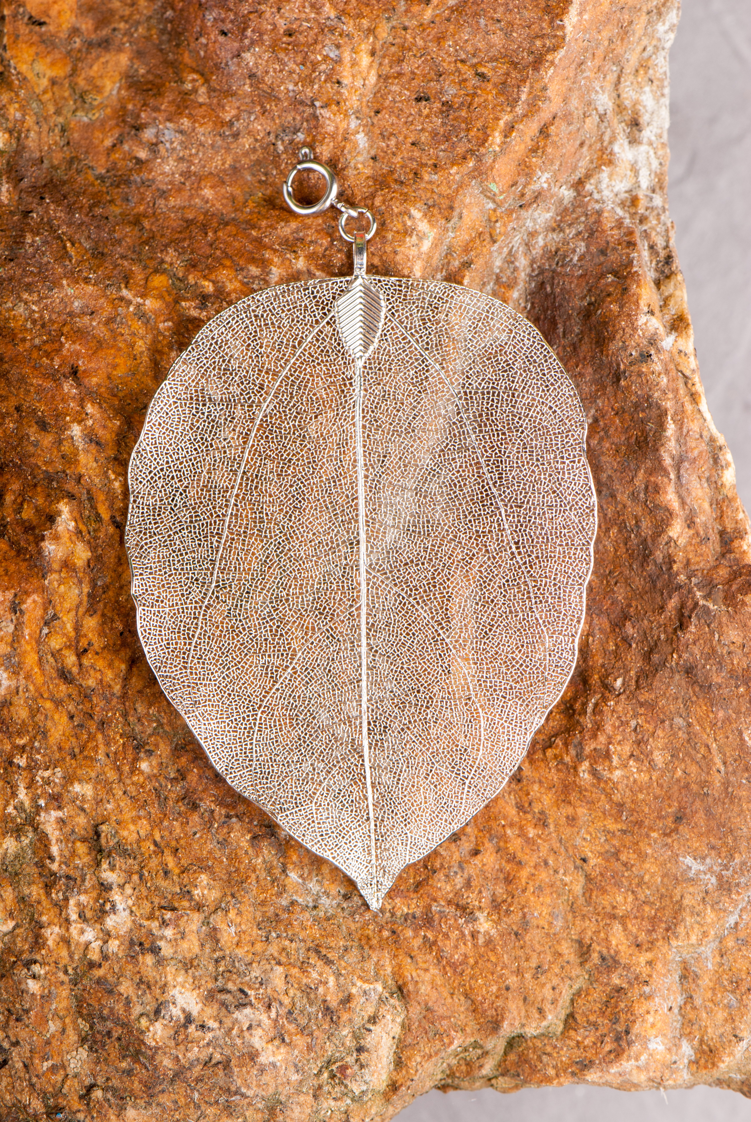 Buddha Blatt groß, silber  **SALE**