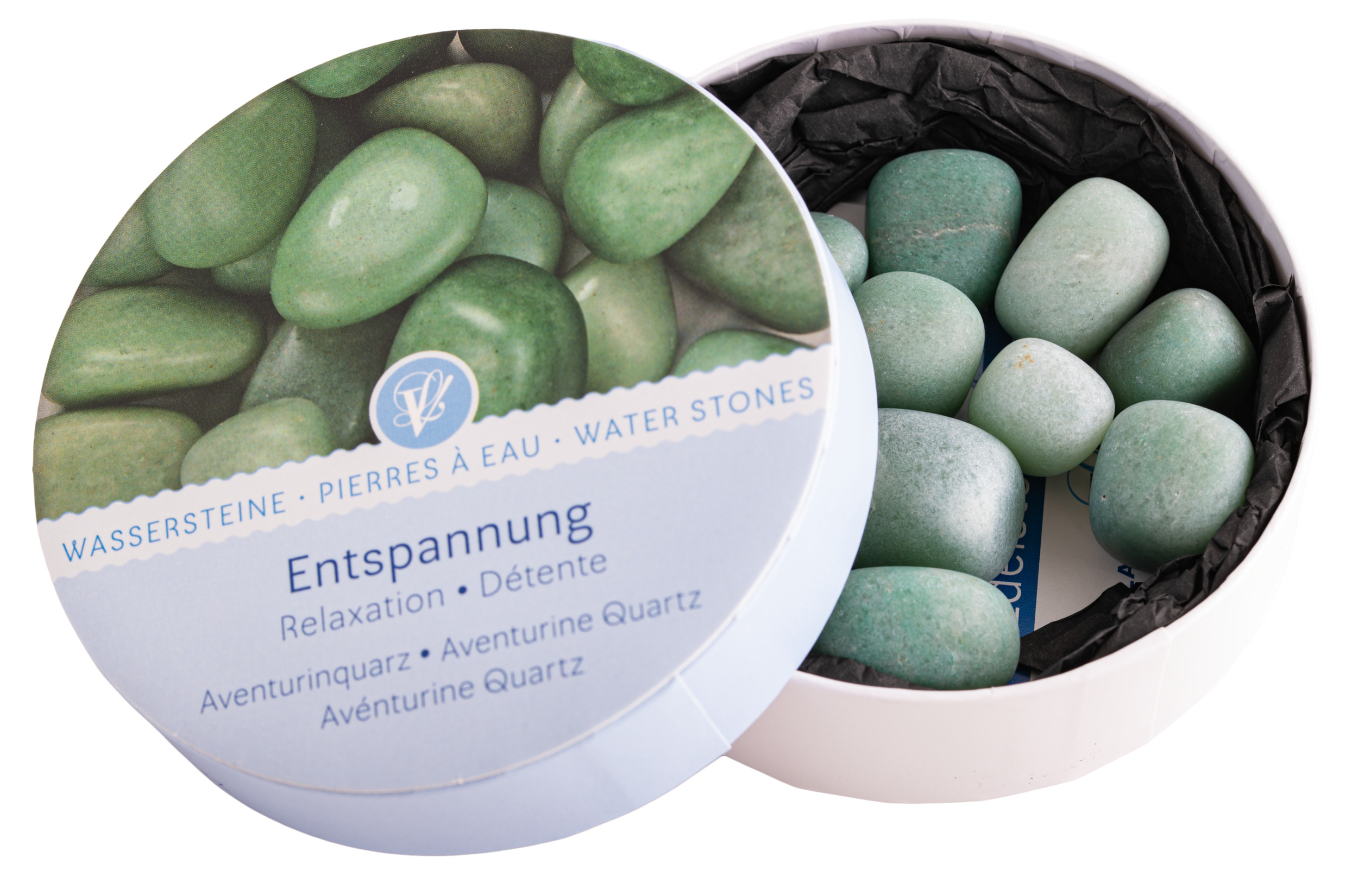Wassersteine in Geschenkdose - Aventurin