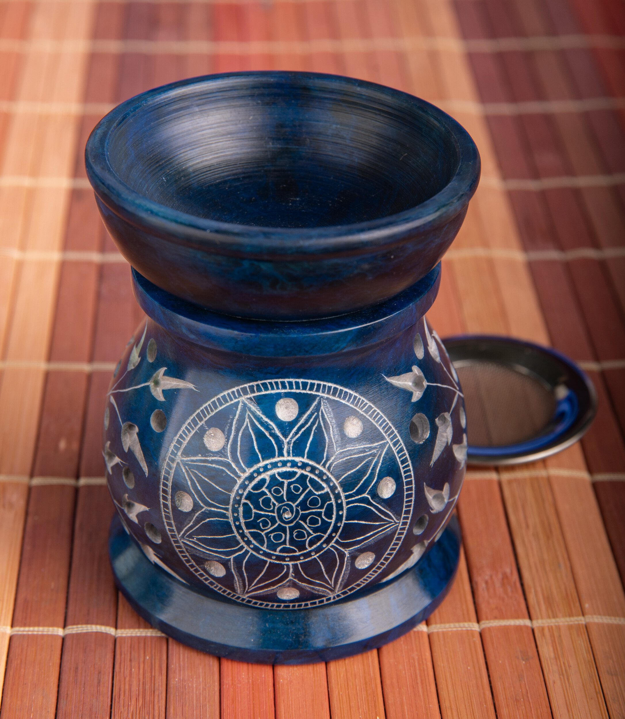 Aromalampe & Siebgefäß Mandala