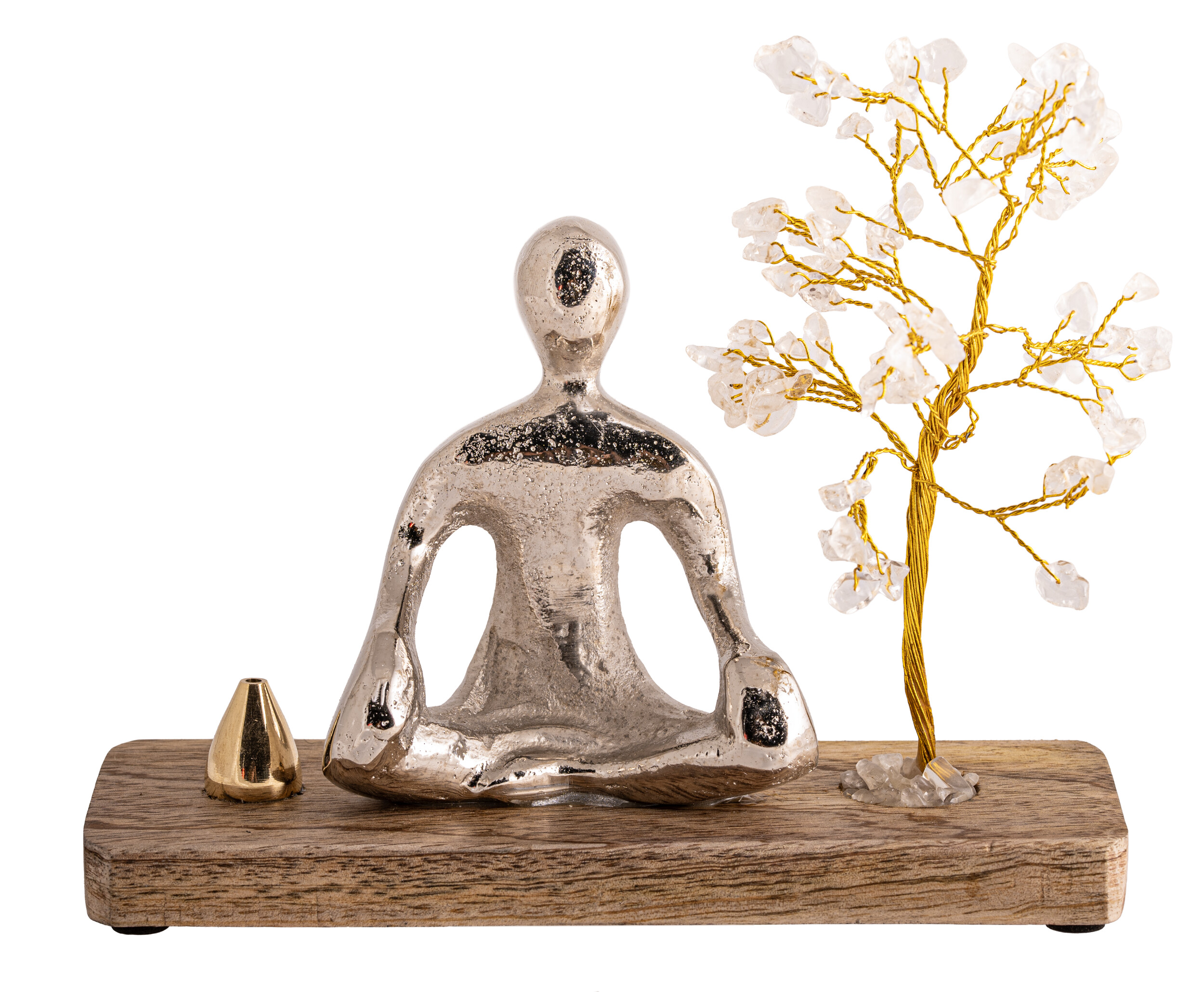 Meditationsaltar Buddha silber