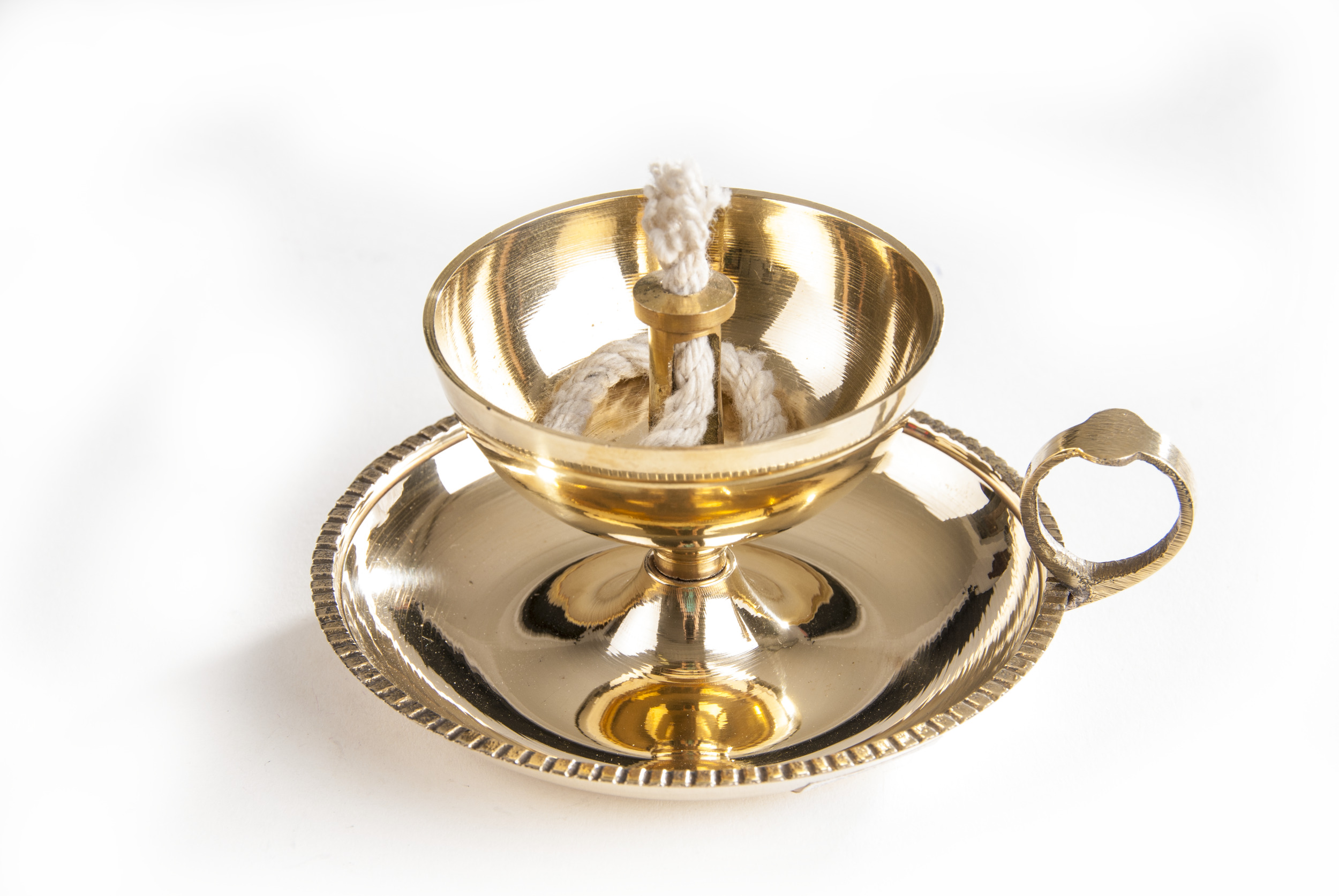 Ghee-Lampe, Messing, 10 cm