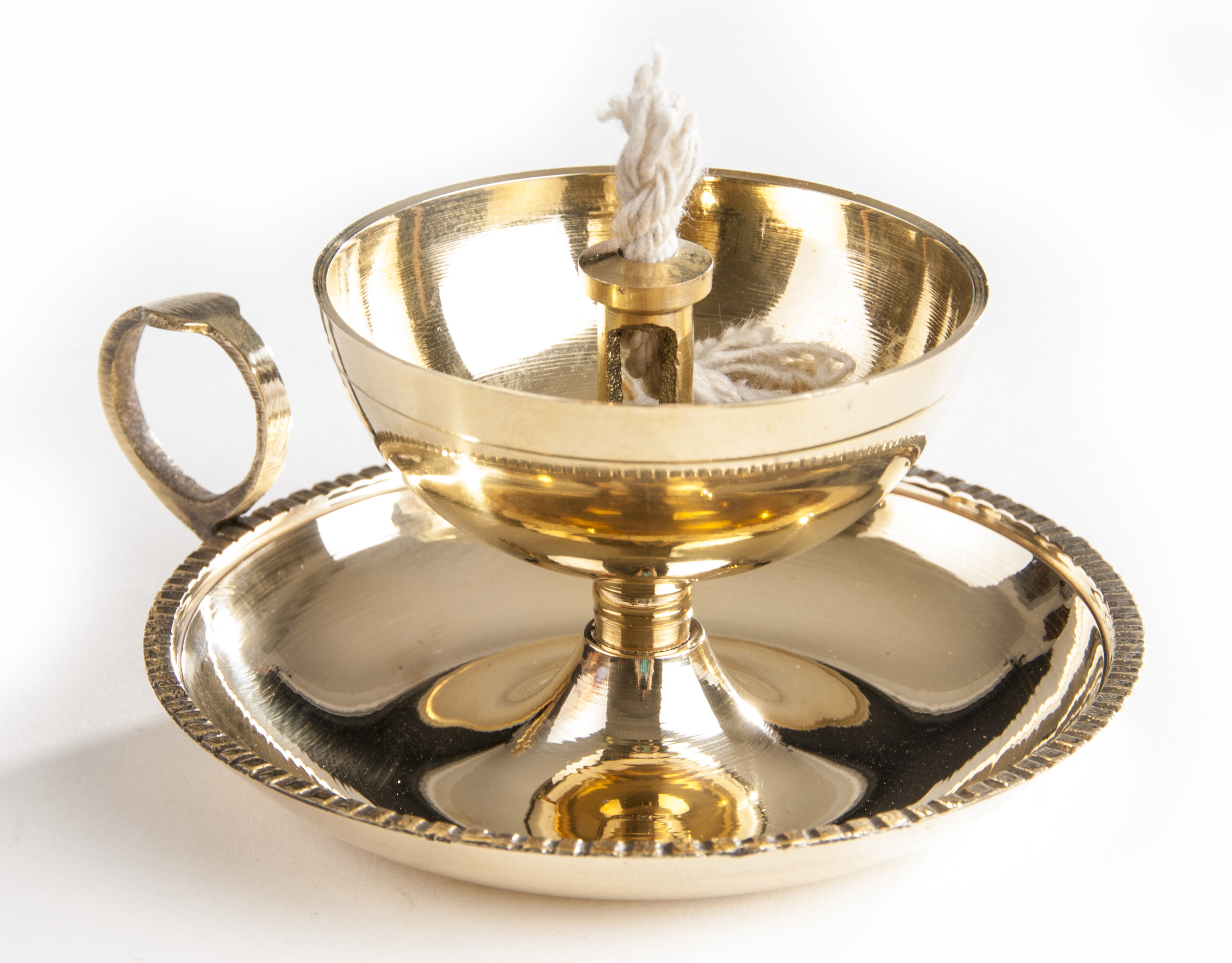 Ghee-Lampe, Messing, 10 cm