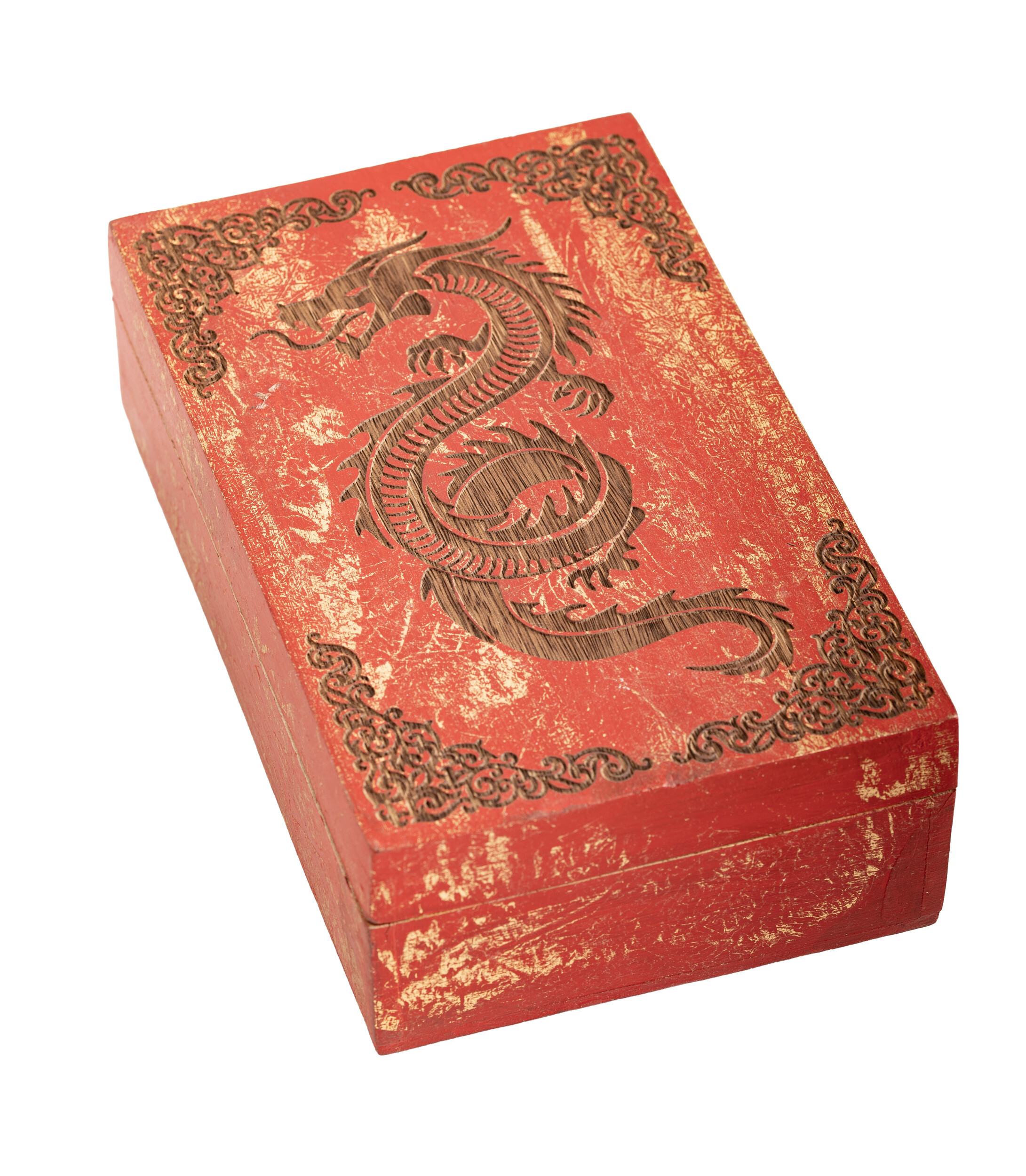 Holzbox Drache