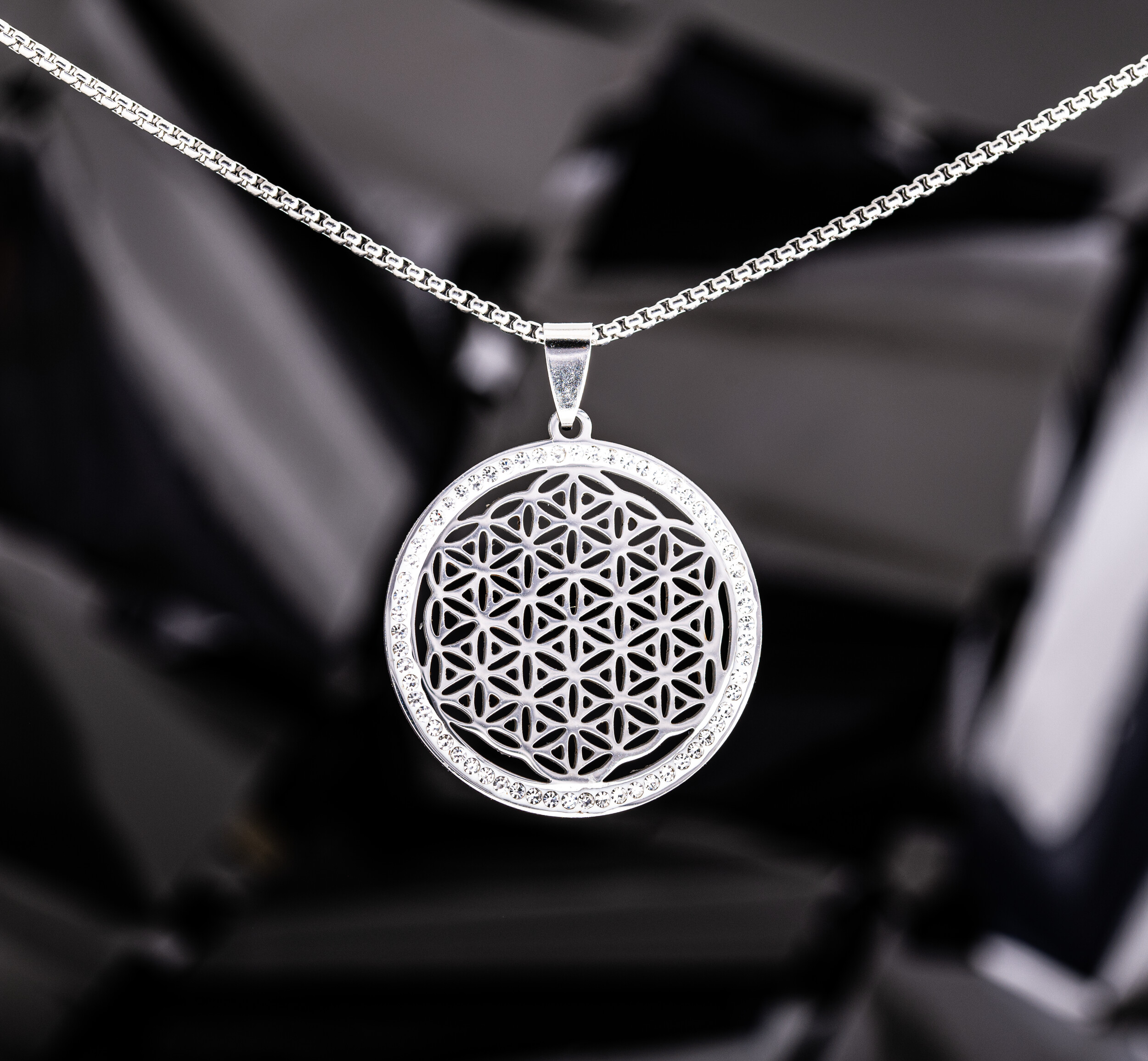 Blume des Lebens mit 60cm Kette