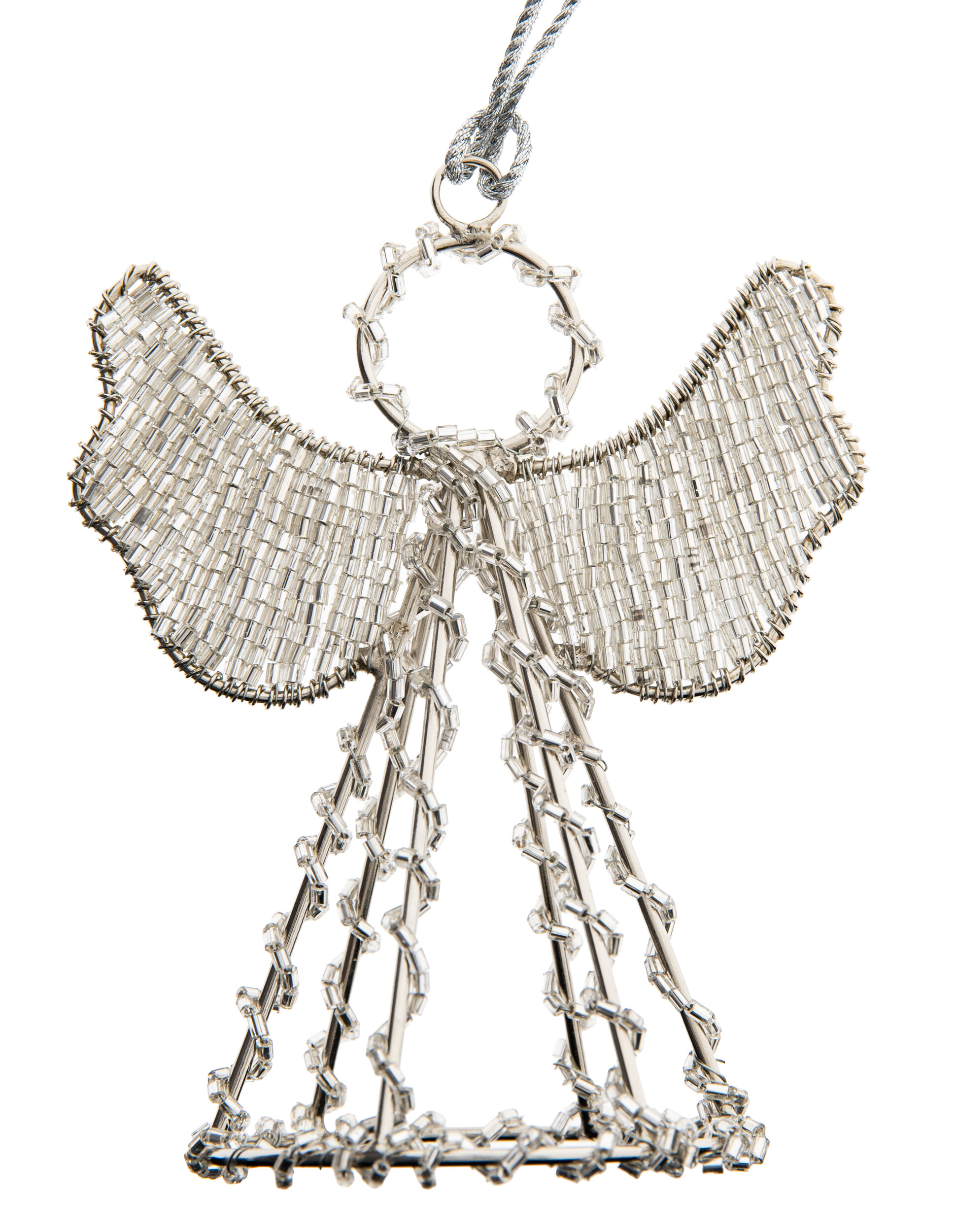 Perlenengel Silber