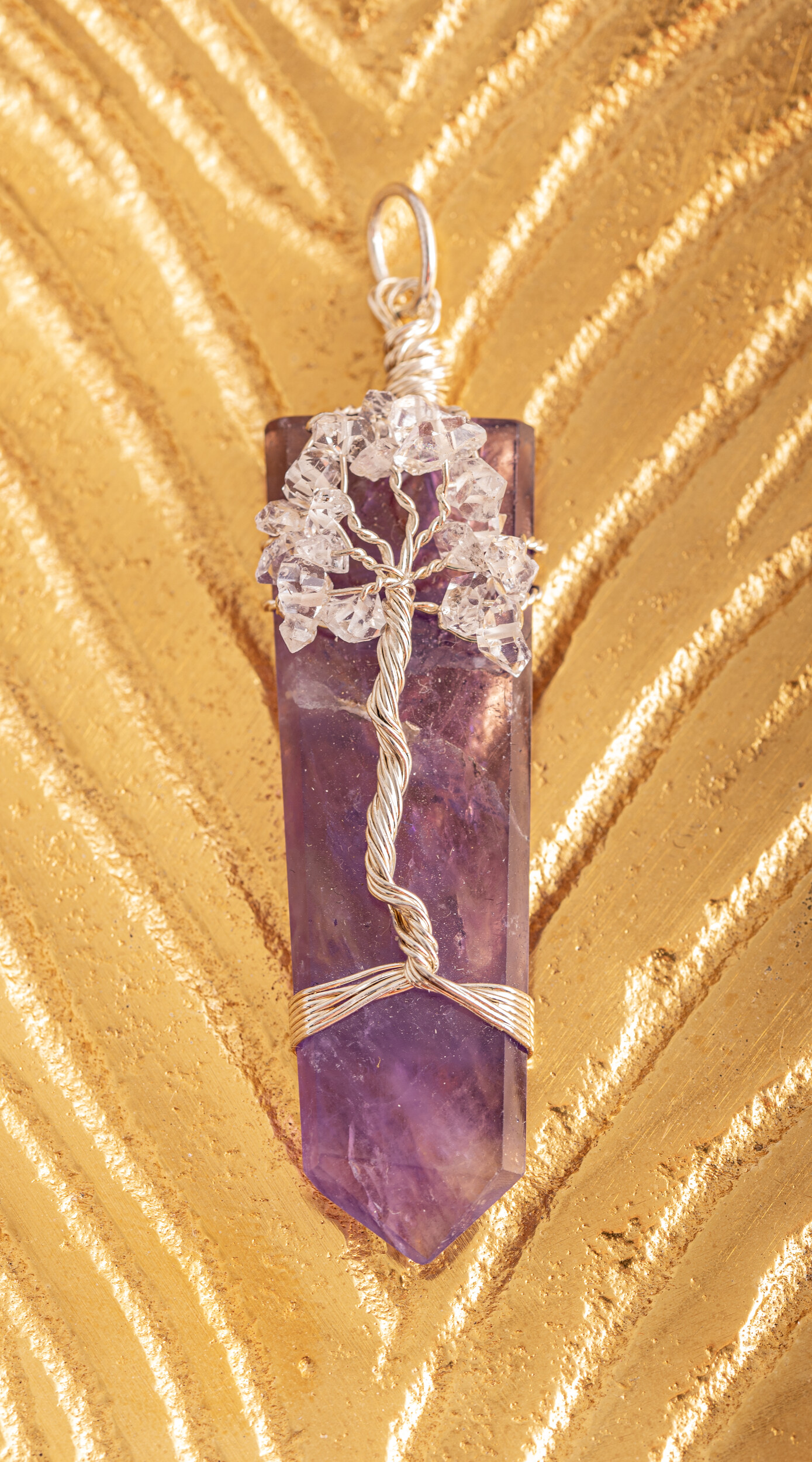 Amethyst Lebensbaum Anhänger