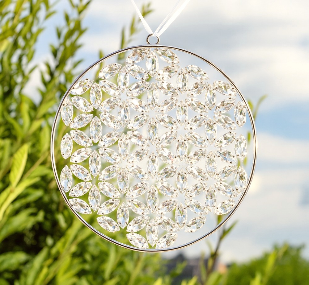 Glitzernde Kristallsymbole