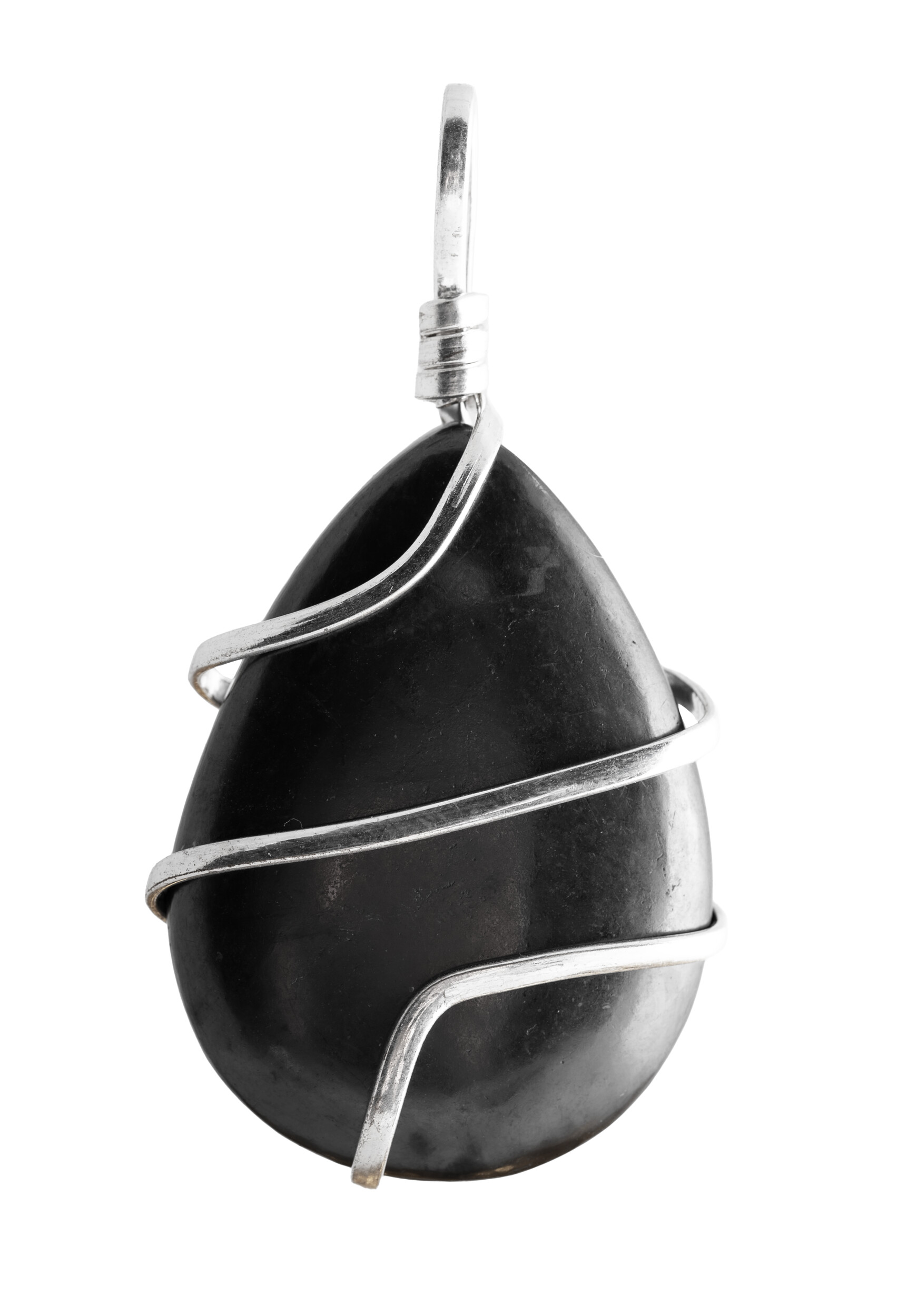 Schungit Anhänger Tropfen