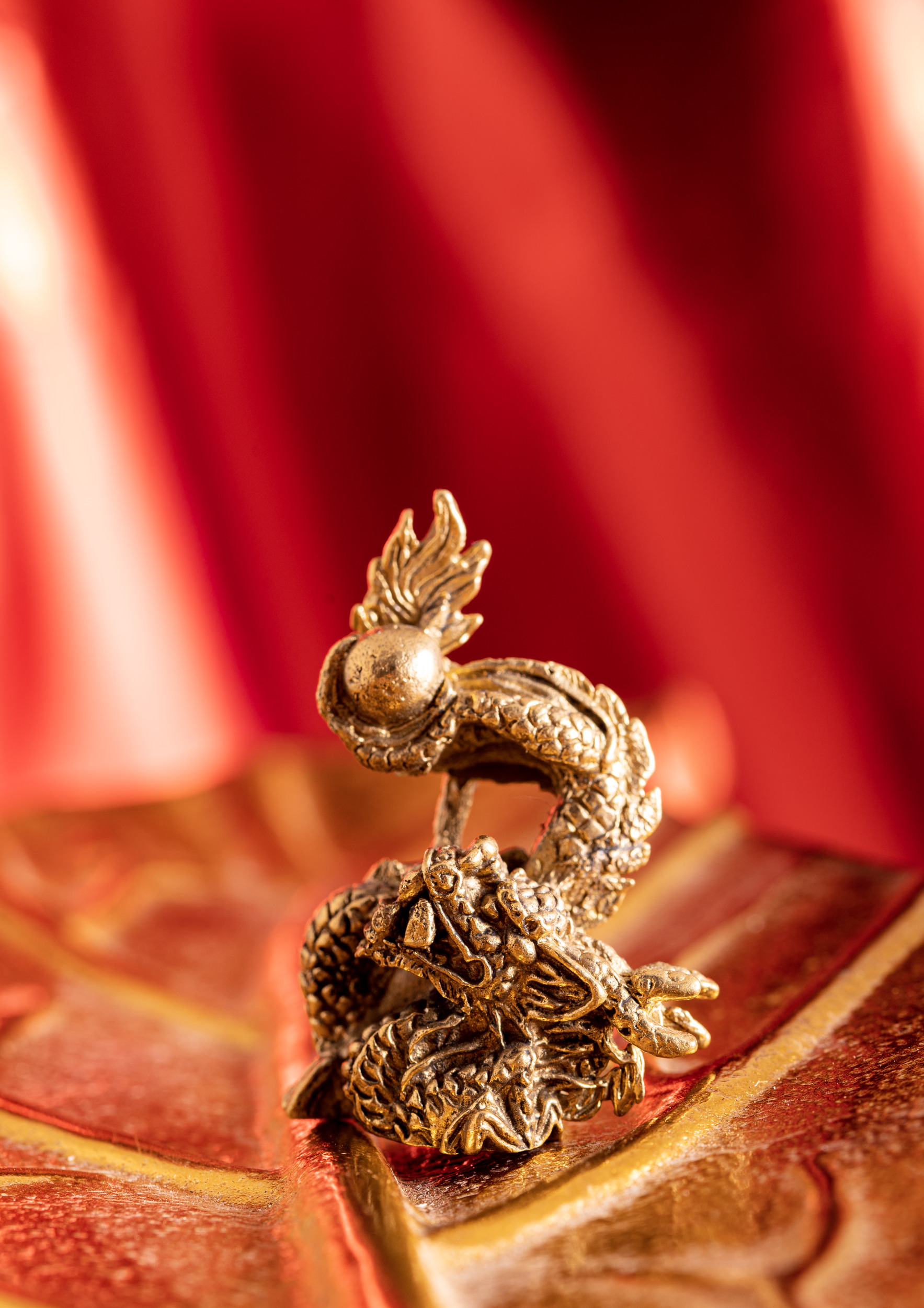 Miniaturfigur Drache tanzend
