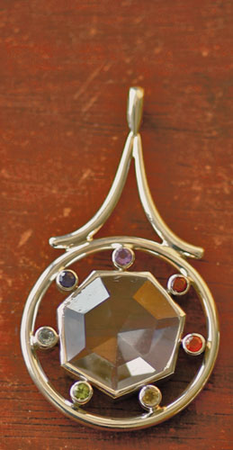 Chakra-Rad mit Bergkristall **SALE**