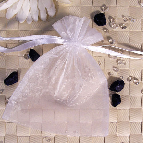 Organzabeutel mittel, weiss, 12x16cm*SALE**