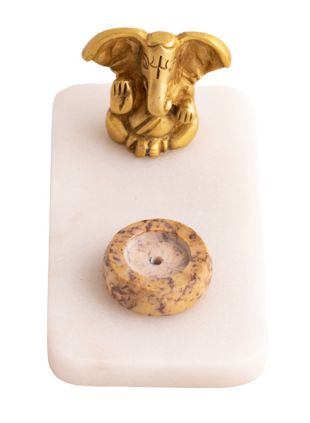 Marmorhalter Ganesha