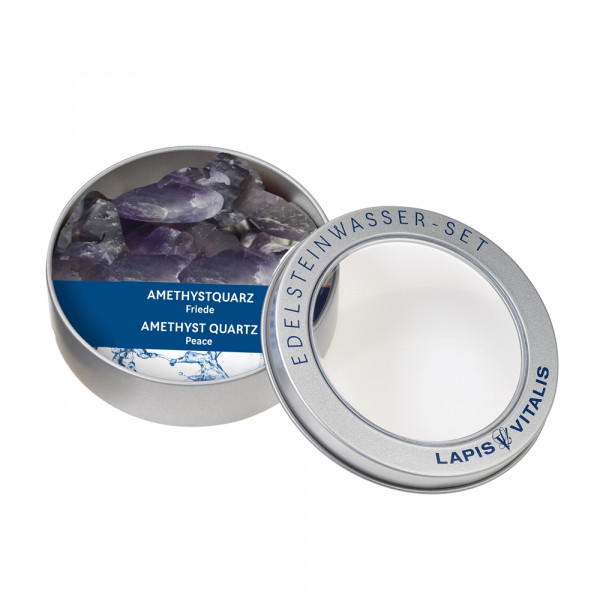 Wassersteine in Geschenkdose - Amethyst