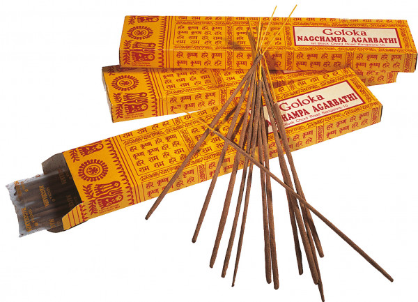 Goloka Nag Champa Räucherstäbchen 15 g