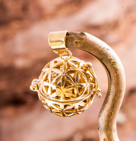 Blume des Lebens Kugel, Messing**SALE**