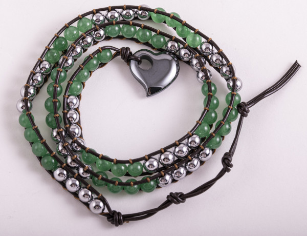 Magnet-Wickelarmband,Aventurin**SALE**