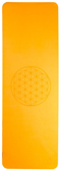 Yogamatte TPE ecofriendly - orange/grau