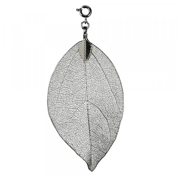 Buddha Blatt mittel, silber **SALE**