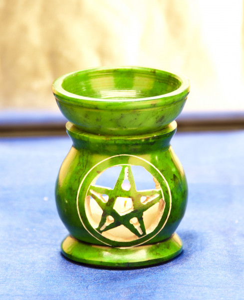 Aromalampe Pentagramm, grün