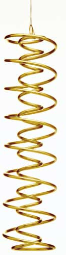 DNS-Spirale, Messing, 25 cm hoch