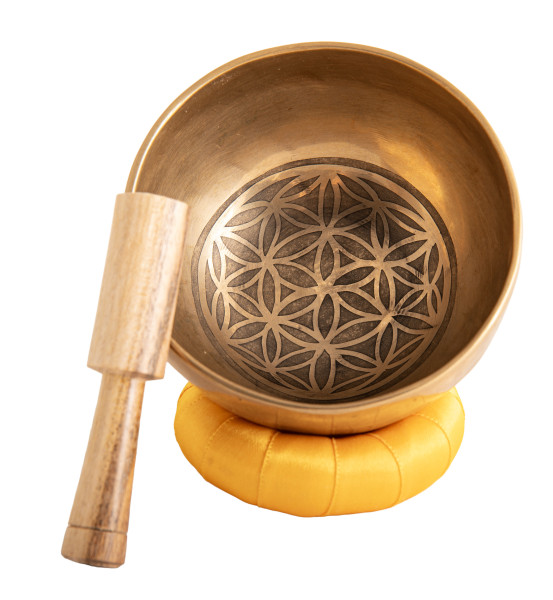 Klangschale Blume des Lebens, groß