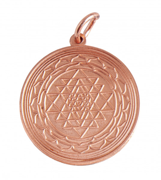 Shri Yantra aus Kupfer, ca. 30 mm