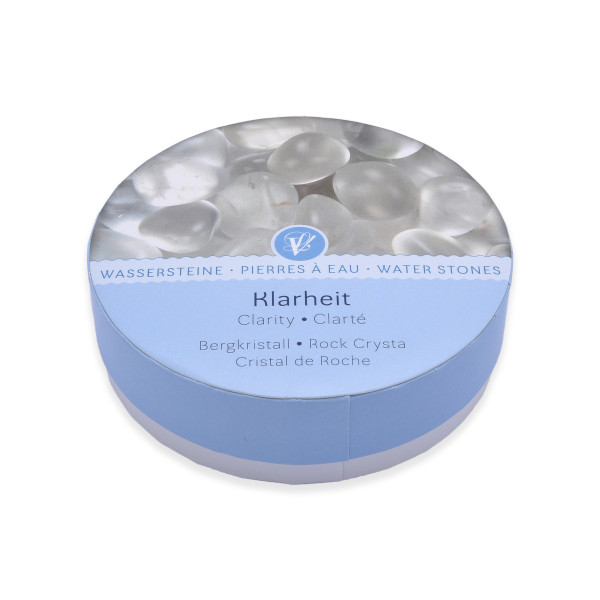 Wassersteine in Geschenkdose - Bergkristall