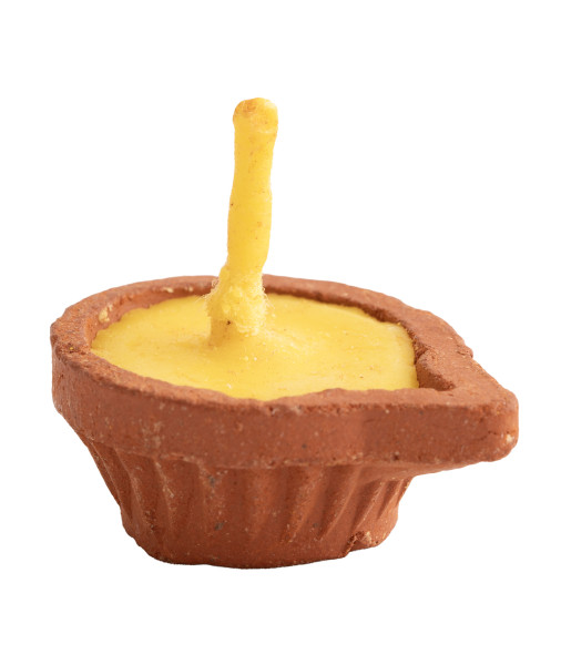 Ghee Kerze in Tongefäß 12er Pack
